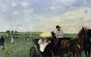 Edgar Degas Racetrack oil